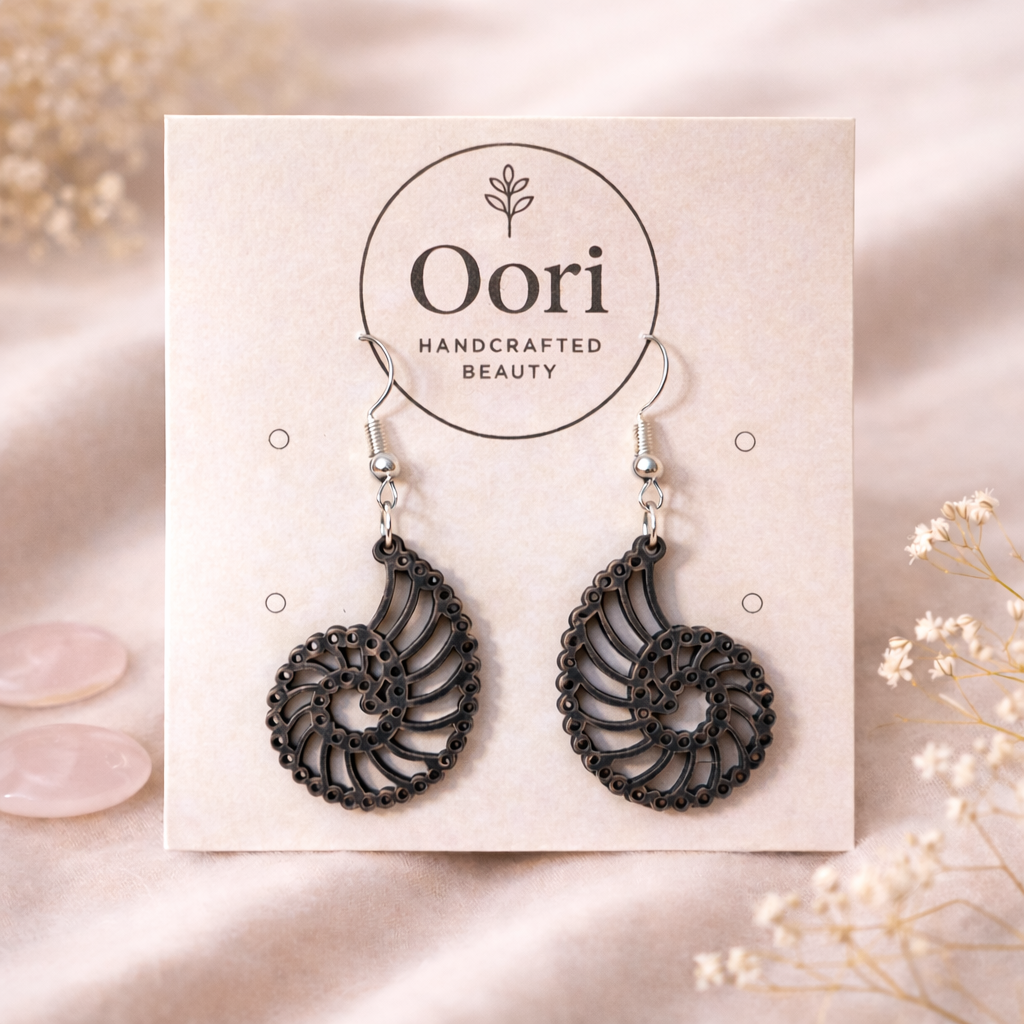 Oori Noir Nautica Spiral Drops